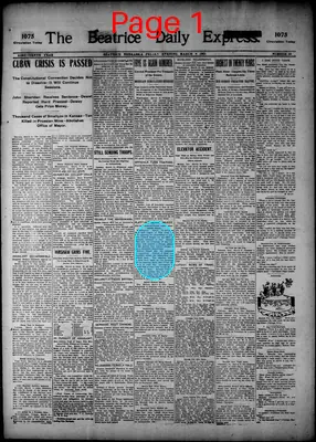 Page thumbnail for The Beatrice Daily Express