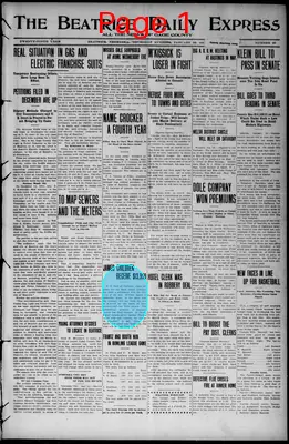 Page thumbnail for The Beatrice Daily Express