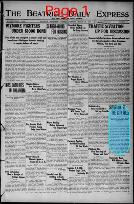 Page thumbnail for The Beatrice Daily Express
