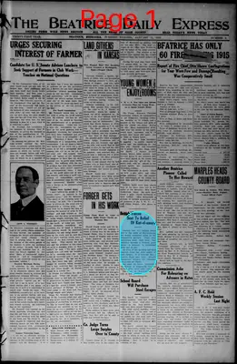 Page thumbnail for The Beatrice Daily Express