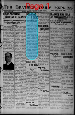 Page thumbnail for The Beatrice Daily Express