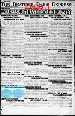 Page thumbnail for The Beatrice Daily Express