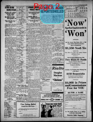 Page thumbnail for The Beatrice Daily Express