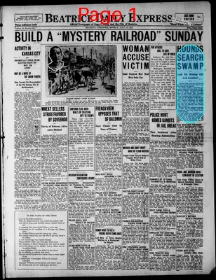 Page thumbnail for The Beatrice Daily Express