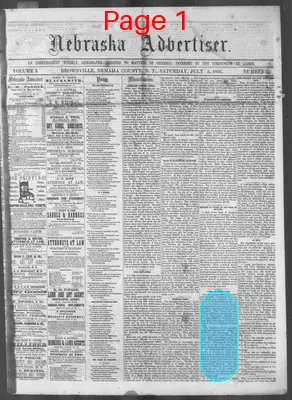 Page thumbnail for Nebraska Advertiser