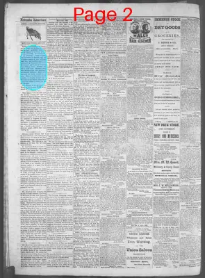 Page thumbnail for Nebraska Advertiser