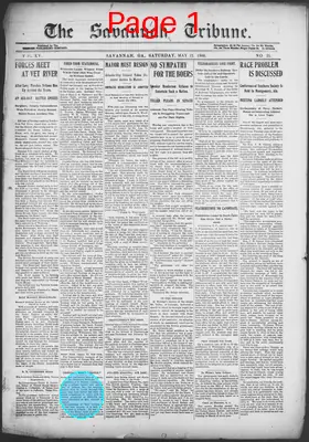 Page thumbnail for The Savannah Tribune