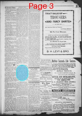 Page thumbnail for The Savannah Tribune