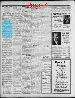 Page thumbnail for The Savannah Tribune