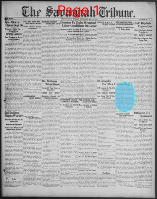 Page thumbnail for The Savannah Tribune