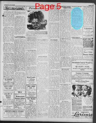 Page thumbnail for The Savannah Tribune