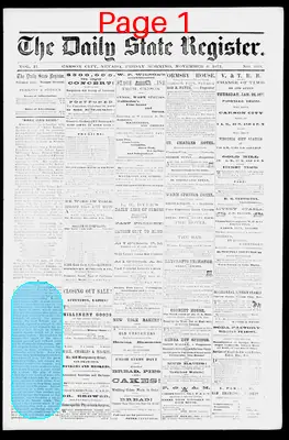 Page thumbnail for The Daily State Register