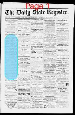 Page thumbnail for The Daily State Register