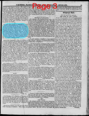 Page thumbnail for The Delaware Register, Or, Farmers', Manufacturers' & Mechanics' Advocate