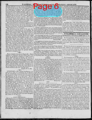 Page thumbnail for The Delaware Register, Or, Farmers', Manufacturers' & Mechanics' Advocate