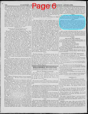 Page thumbnail for The Delaware Register, Or, Farmers', Manufacturers' & Mechanics' Advocate