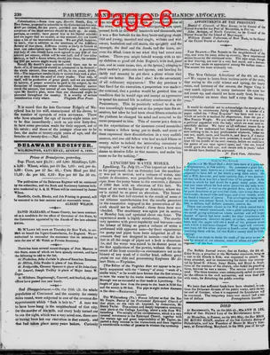 Page thumbnail for The Delaware Register, Or, Farmers', Manufacturers' & Mechanics' Advocate