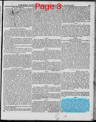 Page thumbnail for The Delaware Register, Or, Farmers', Manufacturers' & Mechanics' Advocate
