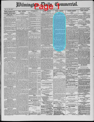 Page thumbnail for Wilmington Daily Commercial