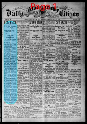 Page thumbnail for Albuquerque Daily Citizen