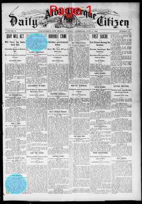 Page thumbnail for Albuquerque Daily Citizen