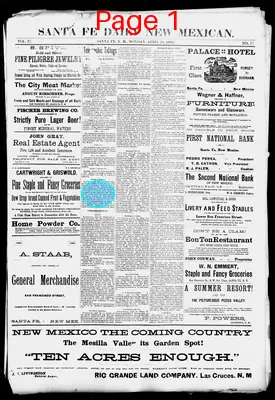 Page thumbnail for Santa Fe Daily New Mexican