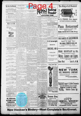 Page thumbnail for Santa Fe Daily New Mexican