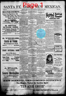 Page thumbnail for Santa Fe Daily New Mexican