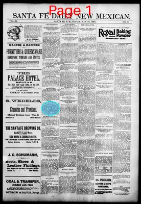 Page thumbnail for Santa Fe Daily New Mexican