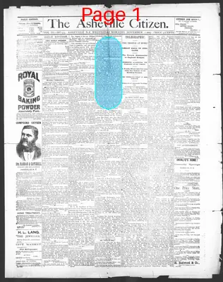 Page thumbnail for The Asheville Citizen