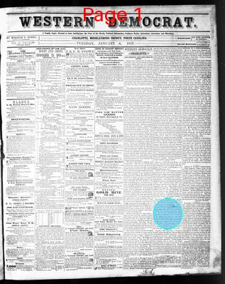 Page thumbnail for The Western Democrat