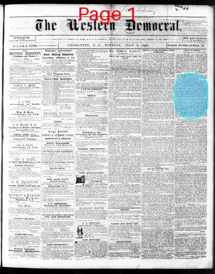 Page thumbnail for The Western Democrat