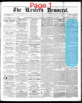Page thumbnail for The Western Democrat