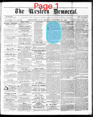 Page thumbnail for The Western Democrat