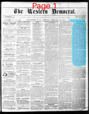Page thumbnail for The Western Democrat