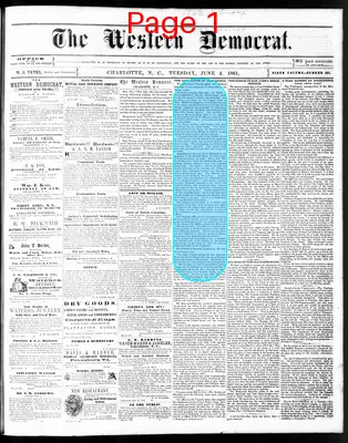 Page thumbnail for The Western Democrat