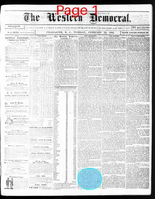 Page thumbnail for The Western Democrat