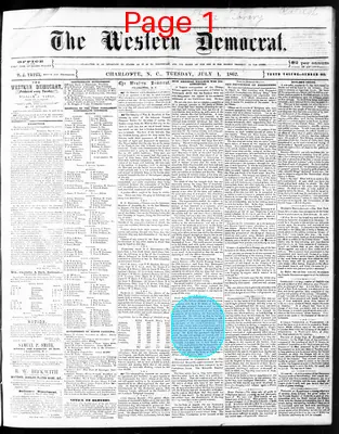 Page thumbnail for The Western Democrat
