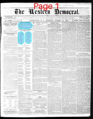 Page thumbnail for The Western Democrat