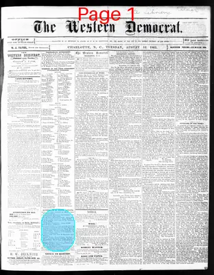 Page thumbnail for The Western Democrat