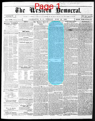Page thumbnail for The Western Democrat
