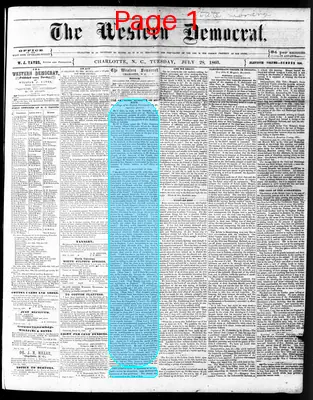 Page thumbnail for The Western Democrat