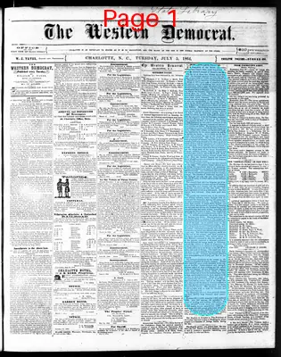 Page thumbnail for The Western Democrat