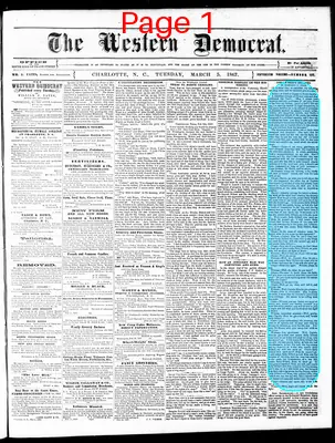 Page thumbnail for The Western Democrat