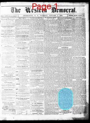 Page thumbnail for The Western Democrat