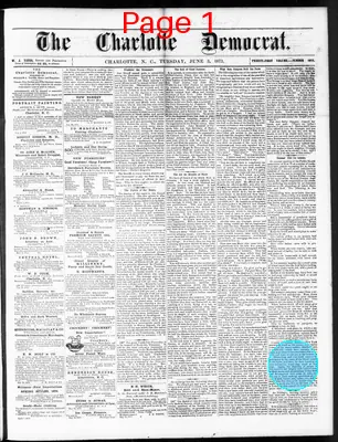 Page thumbnail for The Charlotte Democrat