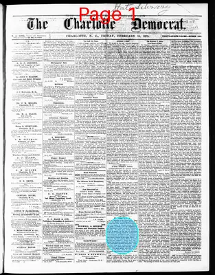 Page thumbnail for The Charlotte Democrat