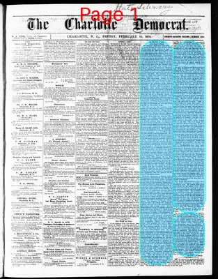 Page thumbnail for The Charlotte Democrat