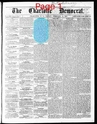 Page thumbnail for The Charlotte Democrat