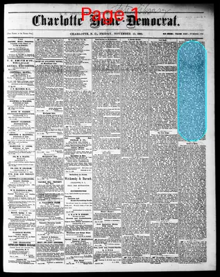 Page thumbnail for Charlotte Home And Democrat